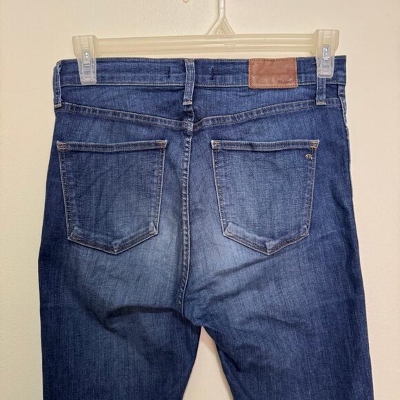 Madewell 10" High-Rise Skinny Jeans in Hayes Wash/Blue color Style F4684 - Picture 14 of 14